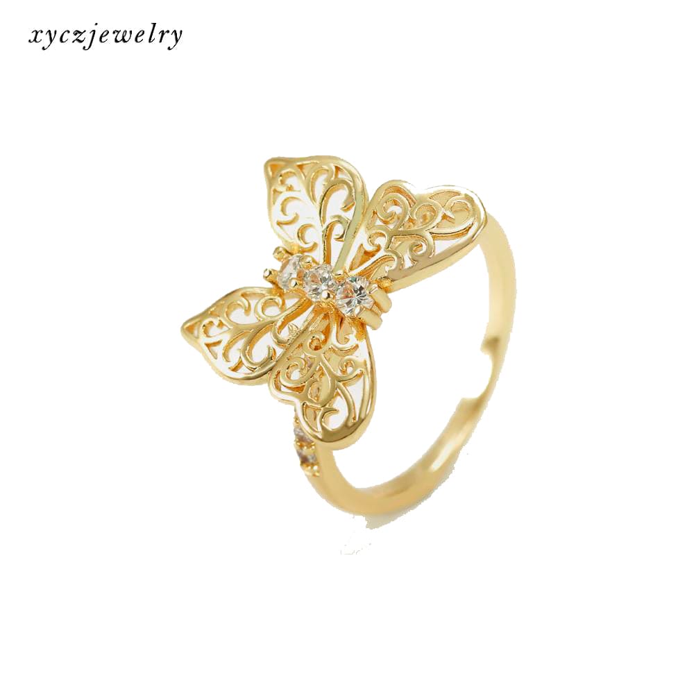 DESC-Anel Borboleta Vazada XYS100964 戒指 VENDIDO SEPARADAMENTE