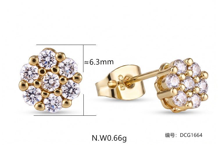 Brincos Floral Luxuoso DCG1664