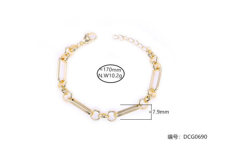 Pulseira Elos lisos  DCG0690