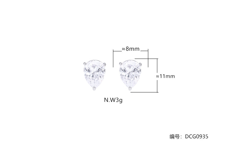 Brincos Quarteto de Gota Iluminada DCG0935