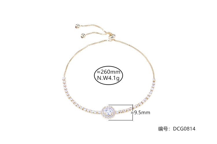 Pulseira Criculo de zirconia DCG0814