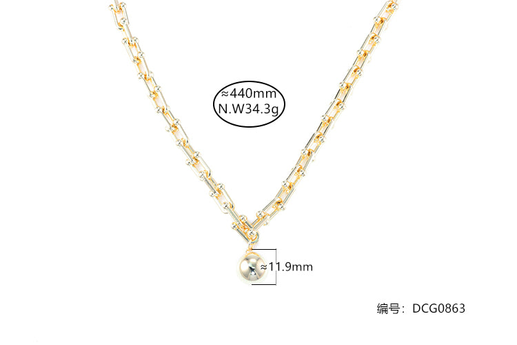 Colar Esfera Lisa Luxo Inspiracao Tiffany DCG0863