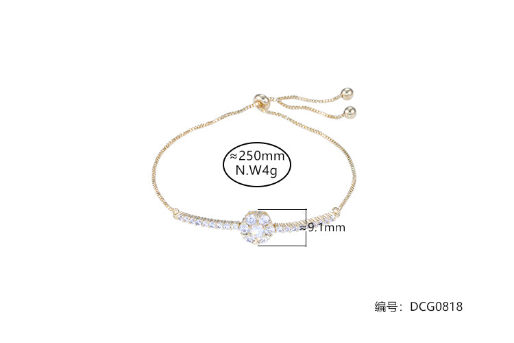 Pulseira flor da sorte DCG0818