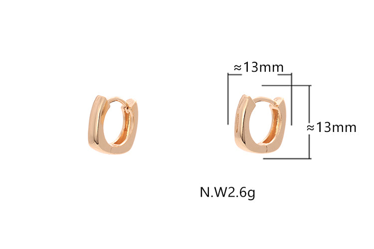 Trio argolas Quadradas XYS101924