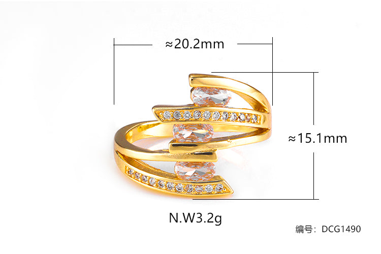 Anel trio DCG1490
