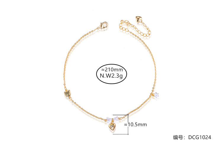 Tornozeleira Luxo e Elegancia DCG1024