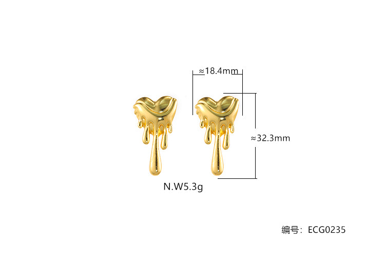Brinco Coracao Estilo Perfeito ECG0235