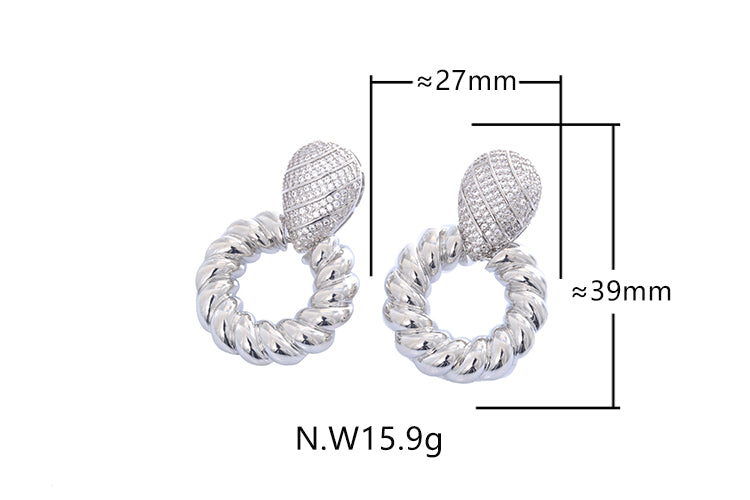 Brincos Aro Elegancia Unica XYE104812