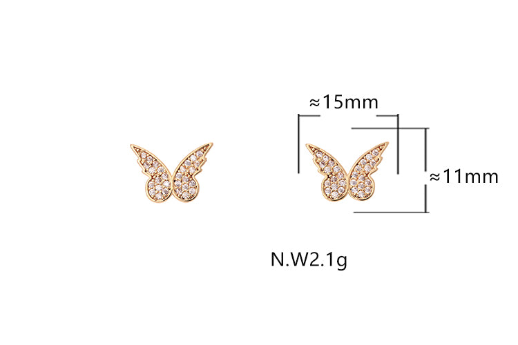 XYE105176 (butterfly Stud Earrings)