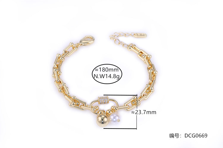 Pulseira Inspiracao Tiffany com pingente DCG0669