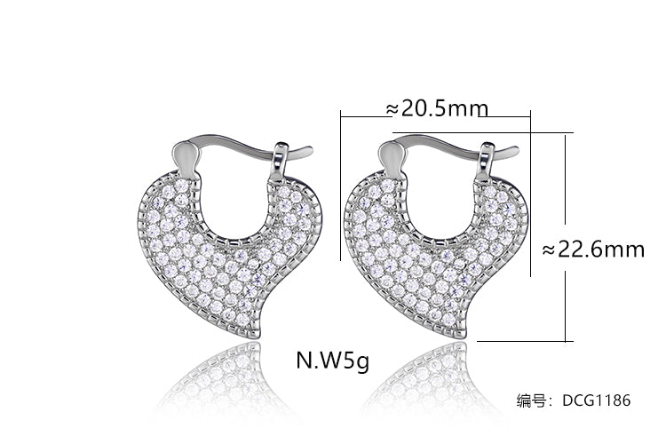 Brincos Argolinhas super luxo DCG1186