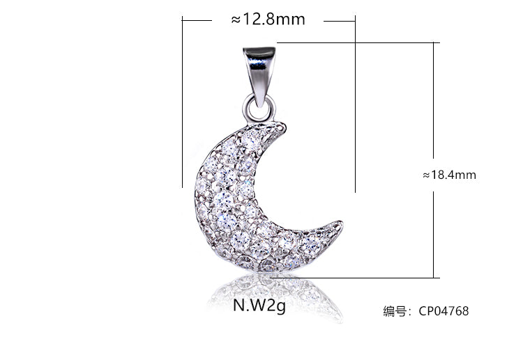 Pingente Lua Prata 925 CP04768