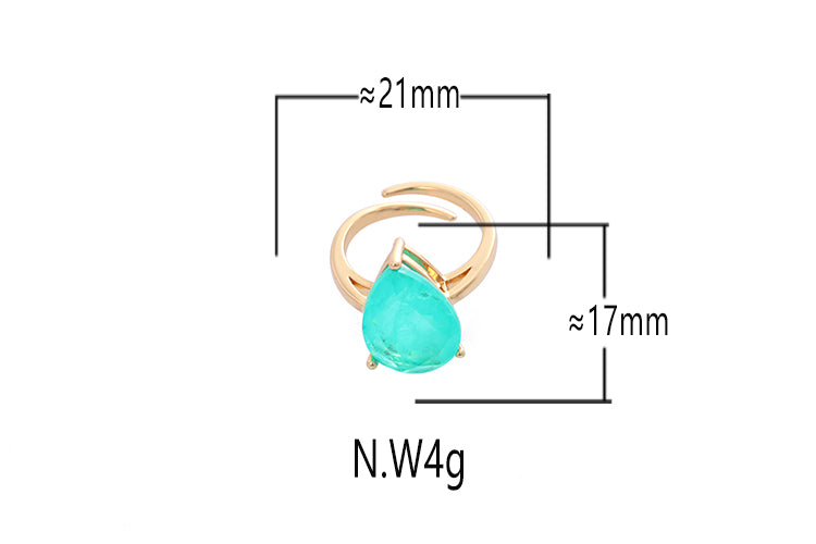 Anel gota Aqua XYR103684