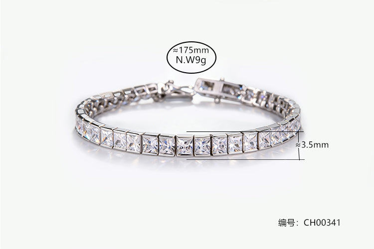 Pulseira Prata 925 17.5CM CH00341