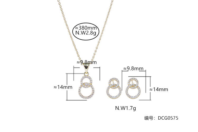 Conjunto Elos Cravejados DCG0575