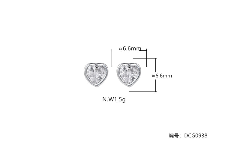 Brinco Quarteto Coracao cravacao inglesa DCG0938