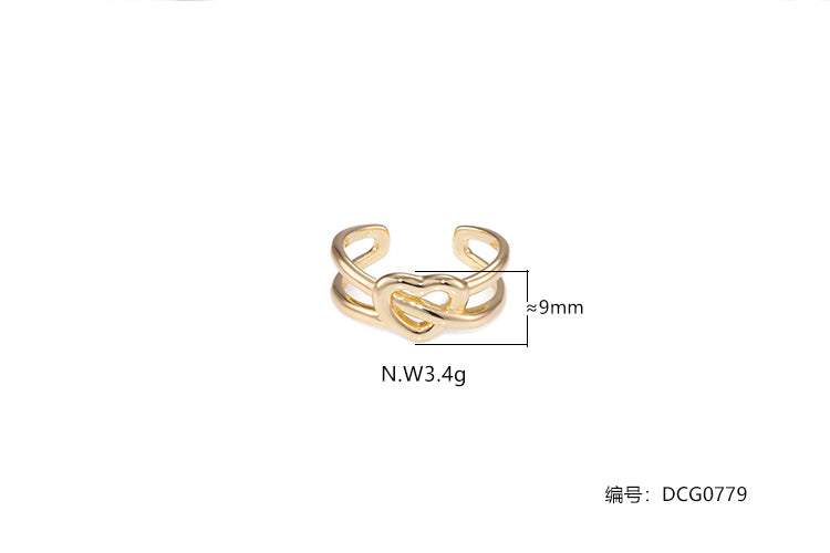 Anel ajustavel coracao DCG0779