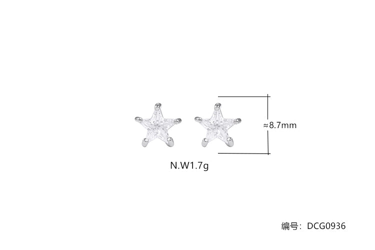 Brincos Trios Estrelas DCG0936