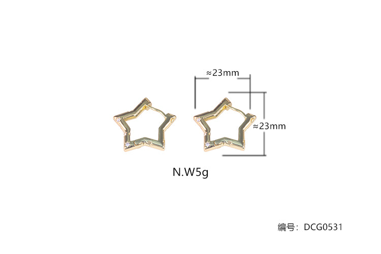 Brincos Estrelas Iluminadas DCG0531