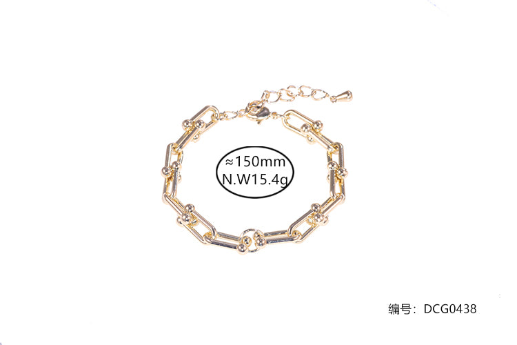 Pulseira inspiracao elos lisos DCG0438