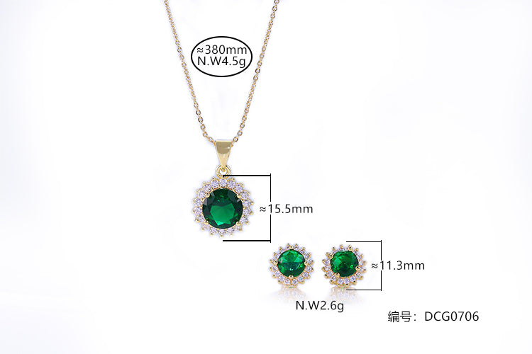 Conjunto Luxo Esmeralda DCG0706