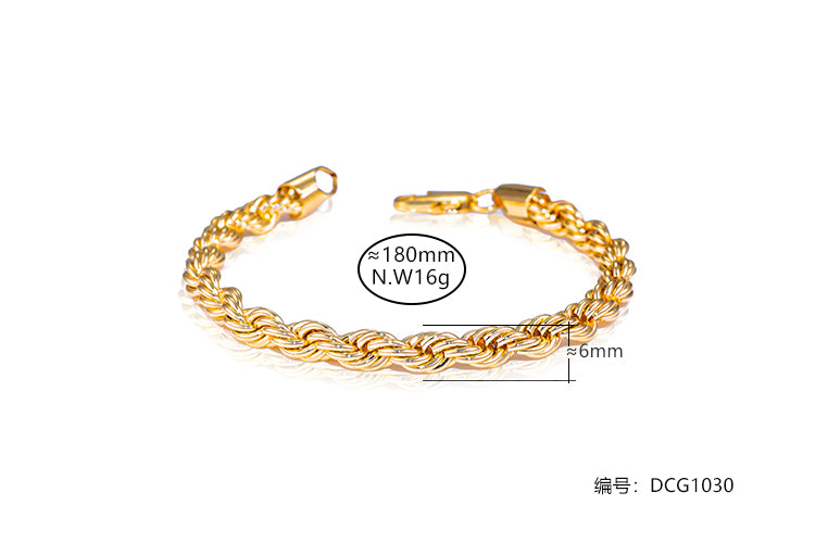 Pulseira cordao baiano 6mm DCG1030