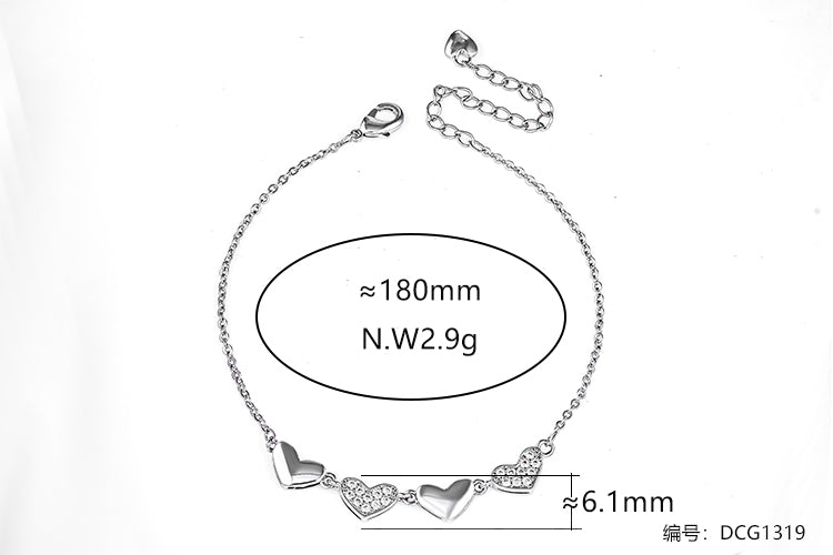 Pulseira Coracoes delicados DCG1319