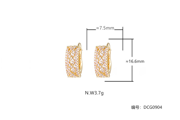 Brincos luxo e leveza DCG0904