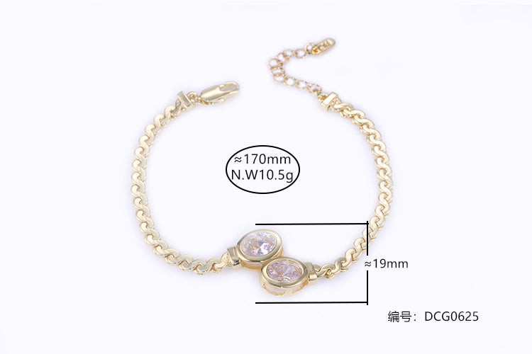 Pulseira Luxo com cravacao inglesa DCG0625
