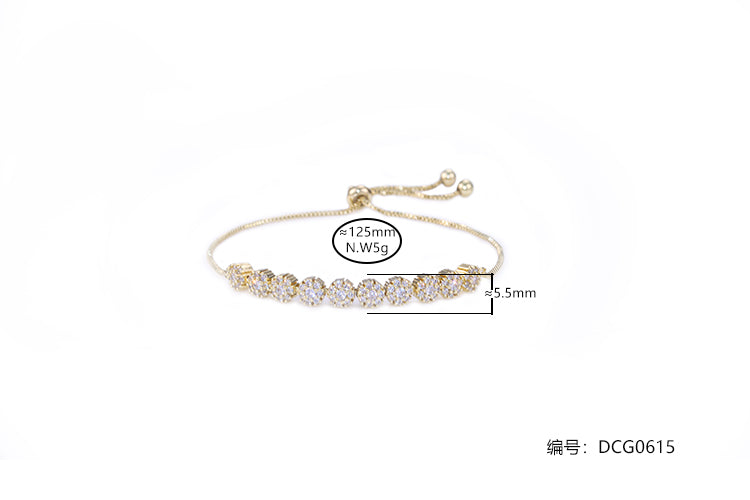 Pulseira Ajustavel brilho unico DCG0615