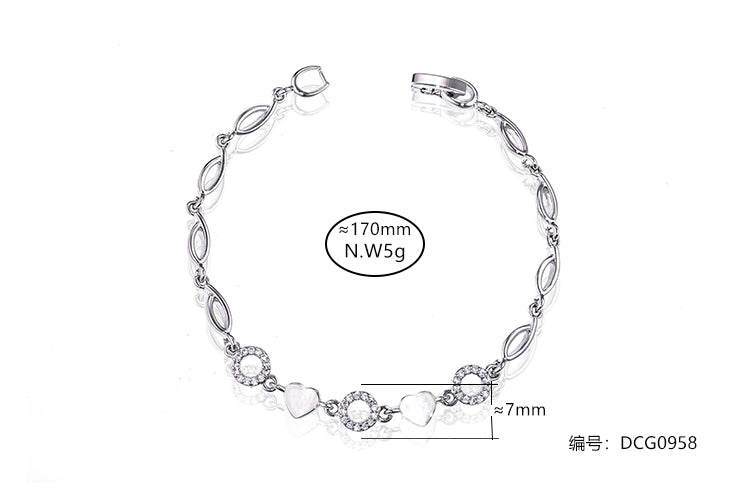 Pulseira coracoes DCG0958