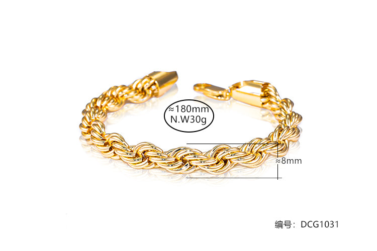 Pulseira cordao baiano 8mm DCG1031