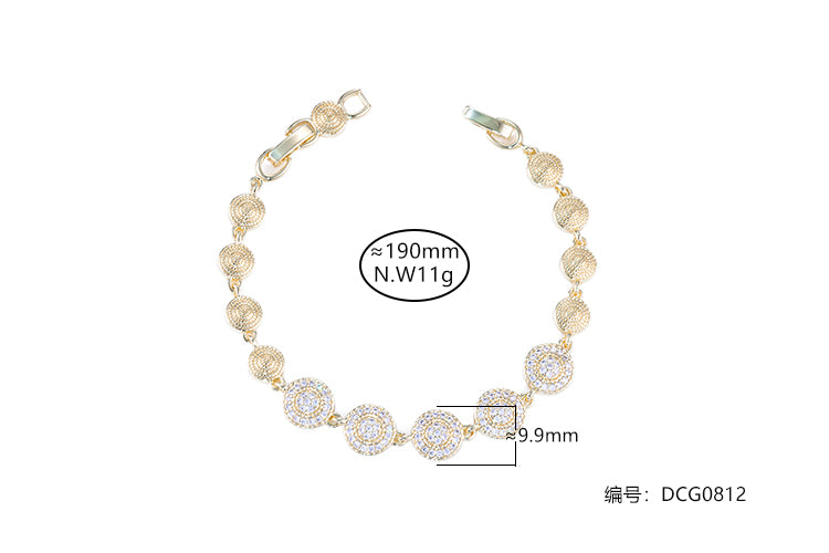 Pulseira circulos radiantes DCG0812