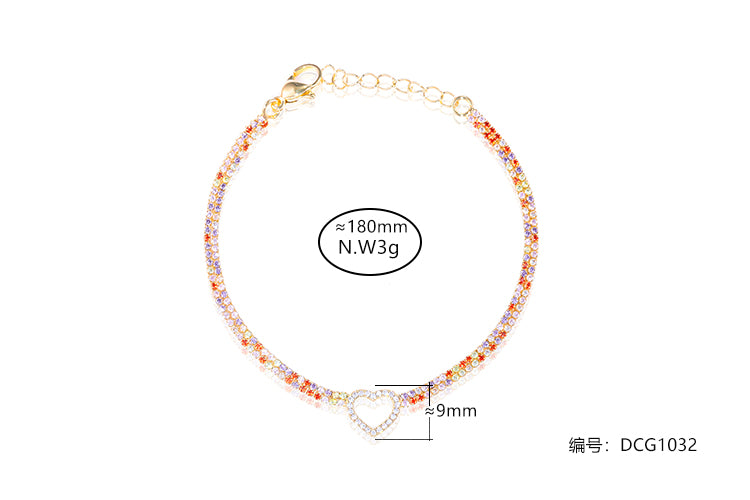 Pulseira Riviera Coracao delicado DCG1032