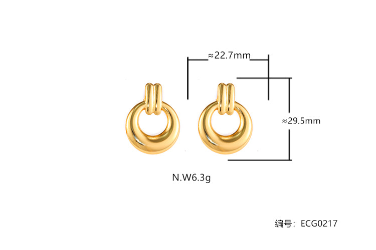 Brincos aro liso ECG0217