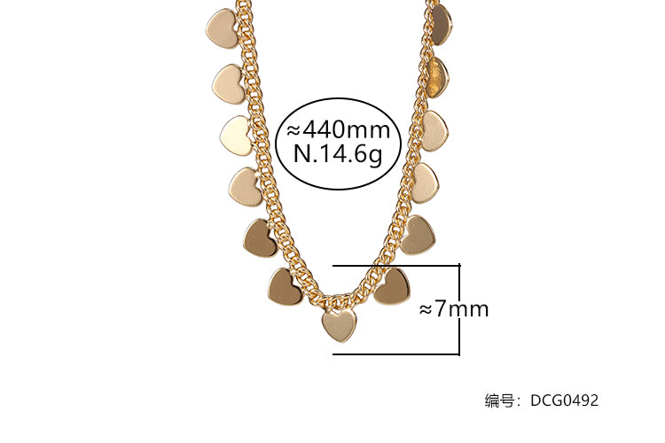 Chocker Coracoes Lisos DCG0492