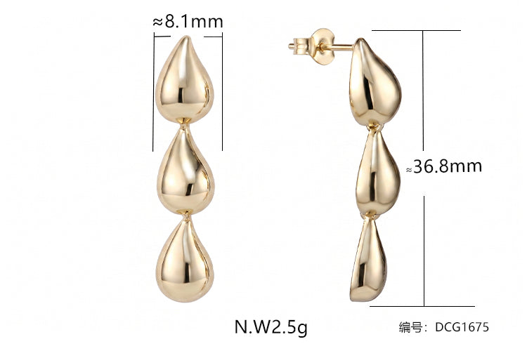 Brincos Gota Luxuosa DCG1675