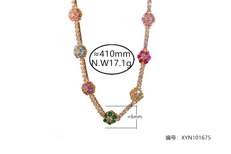 Colar Riviera Flowers XYN101675