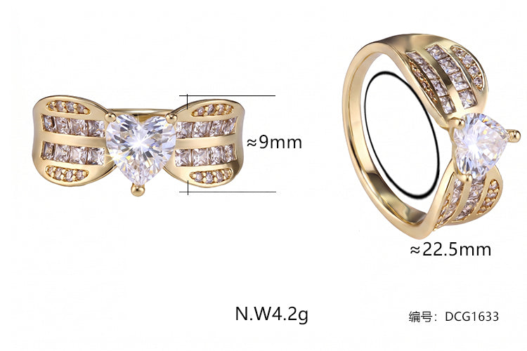 Anel Elegante Cravejado DCG1633