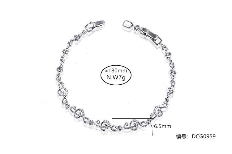 Pulseira Notas musicais DCG0959