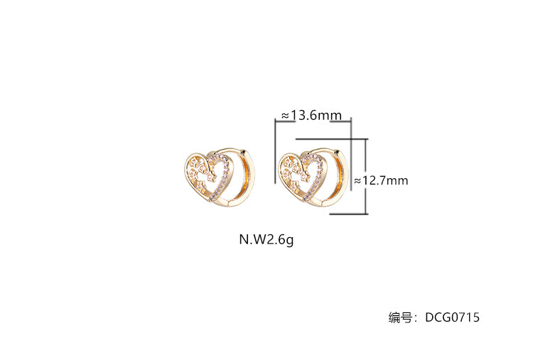 Brincos Coracoes perfeitos DCG0715