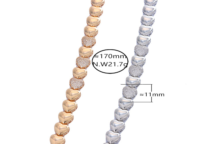 Barcelete Sequencia de coracoes XYH100585