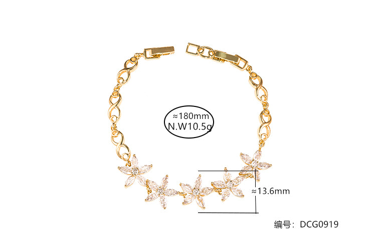 Pulseira flores iluminadas DCG0919