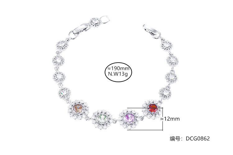 Pulseira Circulos Mix Brilho DCG0862