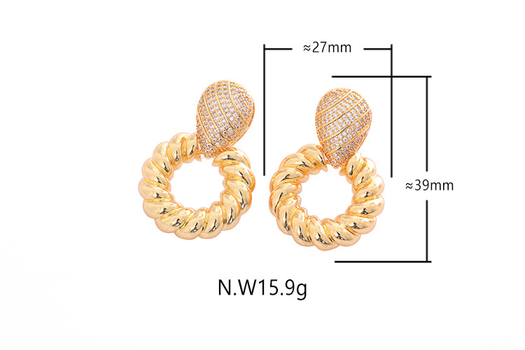 Brincos Aro Elegancia Unica XYE104812