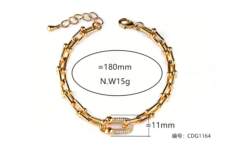Conjunto  Inspiracao Tiffany elo Cravejado  DCG1164