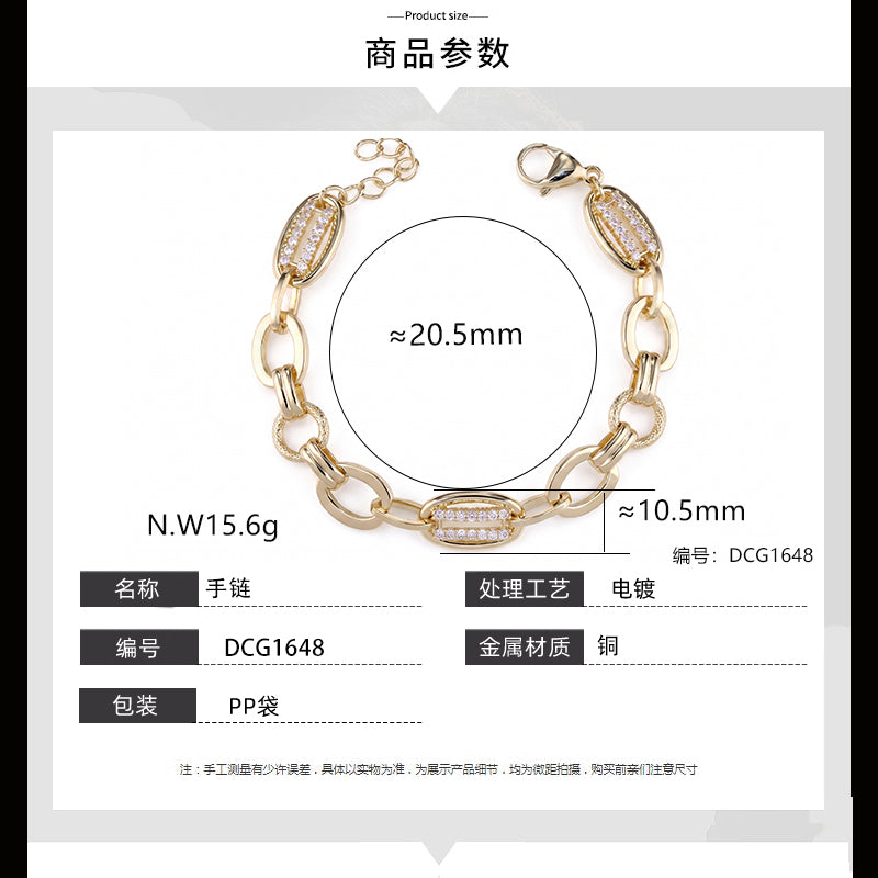 Pulseira Elos Ovais DCG1648