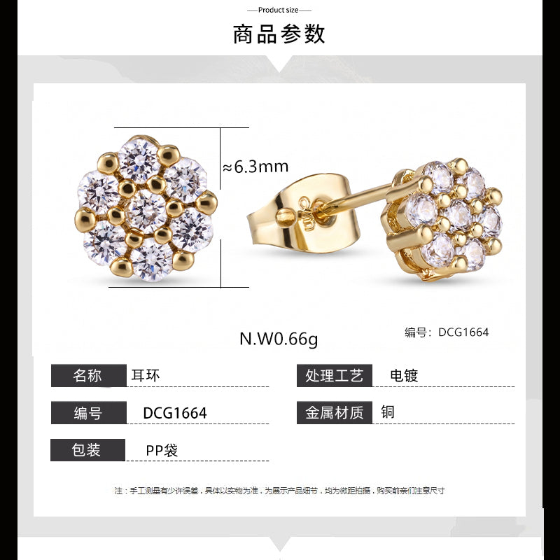 Brincos Floral Luxuoso DCG1664