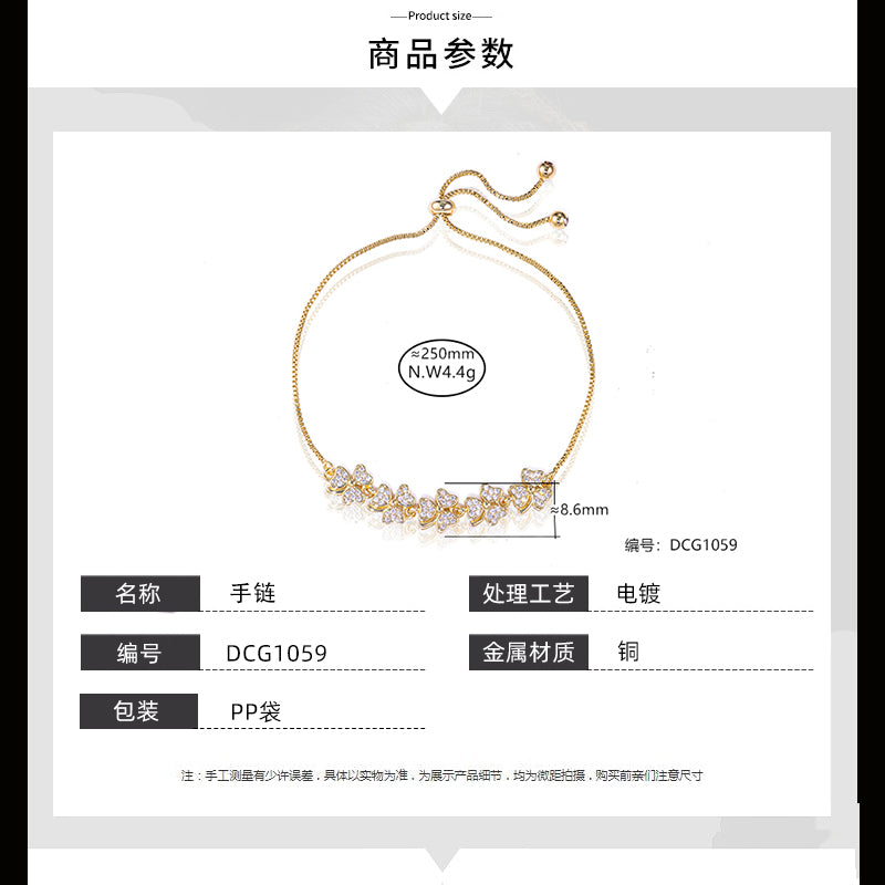 Pulseira Trevos da sorte DCG1059