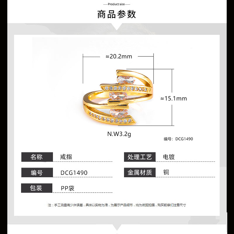 Anel trio DCG1490
